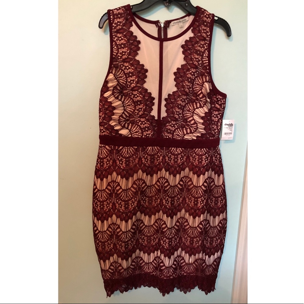Lacy, zip-up party dress